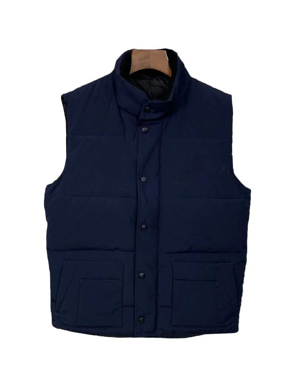 

Waistcoat jacket stand-up collar short loose version of the single-breasted design warm and comfortable 2023 winter new 1218