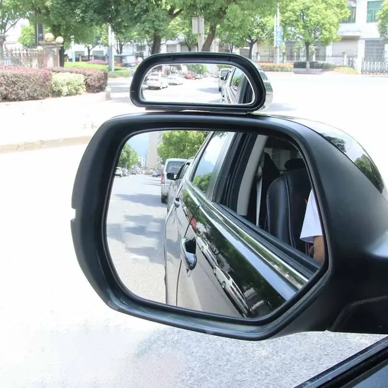 Car mirror 360 degree adjustable wide angle side rear mirrors blind spot convex mirrors for parking auxiliary rear view mirror blind spot mirror wide angle mirror