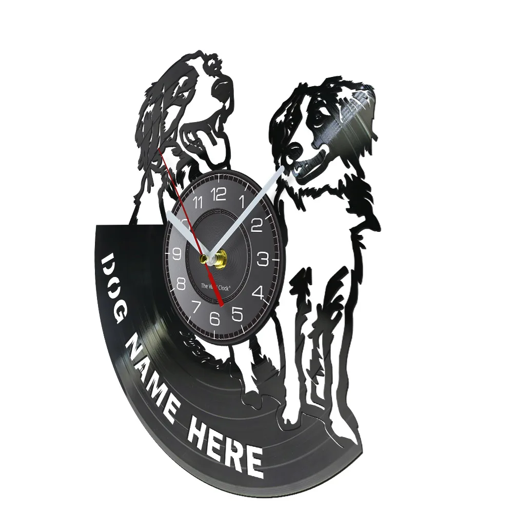 Kooikerhondje Wall Clock Custom Dog Name Vinyl Record Clock Nederlands Dog Breed Personalized Small Cager Dog Kooiker Clock 2