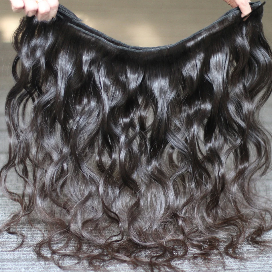 rosabeauty Body Wave 28 38 40 Inch Remy Raw Virgin Unprocessed 100% Human Hair Water Wave Extensions 3 4 Bundles Deal 2