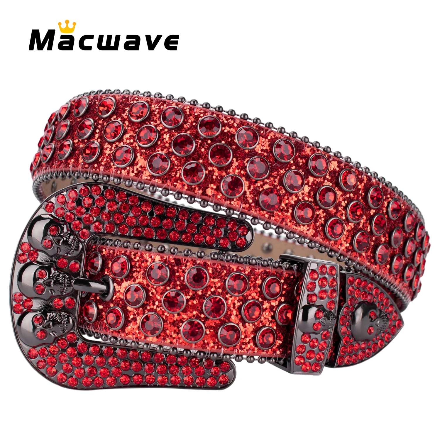 

Hot Sale Women Rhinestone Belt Men's Luxury Strap Cowgirl Cowboy Crystal Pin Buckle Diamond Cinturones Para Hombre Gothic Style