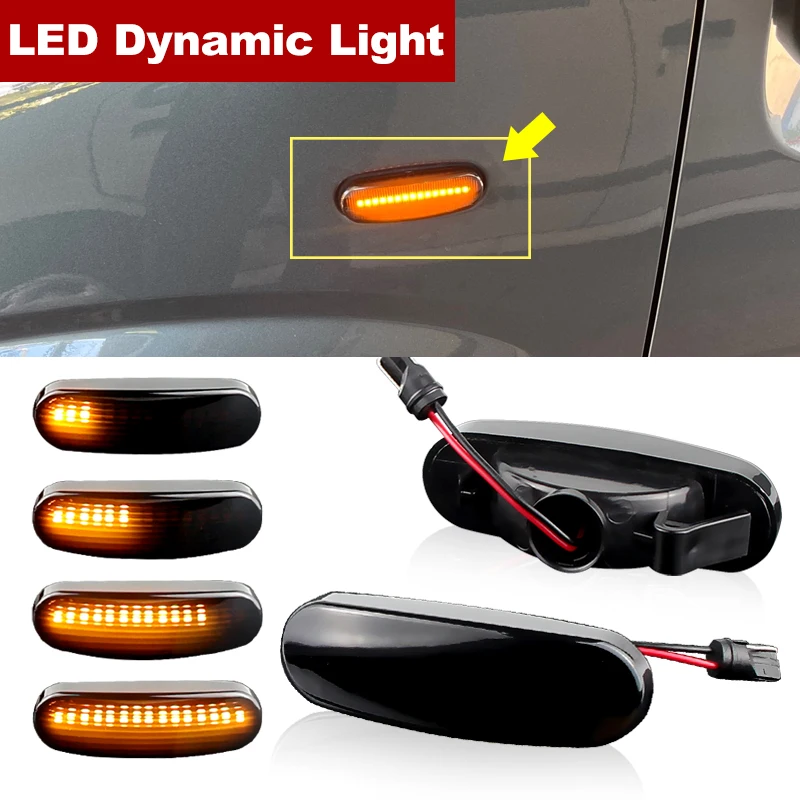 2 Pezzi Per Peugeot Bipper Box Van Tepee Per Citroen Nemo Panel/Station Wagon Van 2009-2019 Dynamic Led Side Marker Light Repeater Lamps