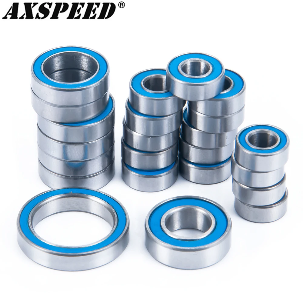 Axspeed 23Pcs Kit Cuscinetti A Sfera Wraith Per 1/10 Rc Crawler Car Axial Wraith Rr48 2.2, Spawn Rtr, Poison Spider, Spawn Parts