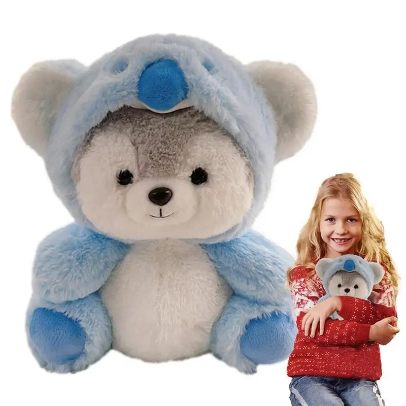 

Милая креативная трансформированная плюшевая подушка для сна коала, свинка, лиса, динозавр, Успокаивающая подушка, куклы Хаски для девочек, детские подарки на день рождения