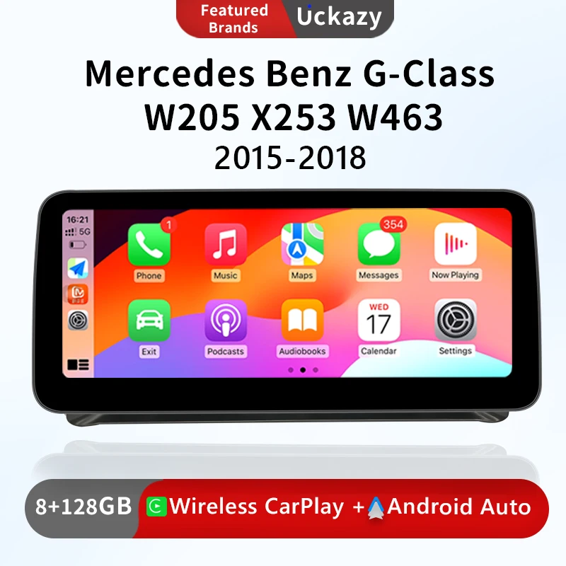 1920*720 Android 12 Wireless Carplay Autoradio For Mercedes Benz C Class W205 Glc Class X253 W446 2015-2018 Gps Navigation Multimedia