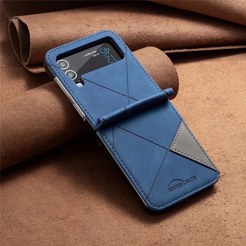 For Samsung Galaxy Z Flip4 Case Wallet Leather Funda for Samsung Z Flip 4  SM-F721B Cover Galaxi Z Flip3 5G SM-F711B Phone Cases - AliExpress