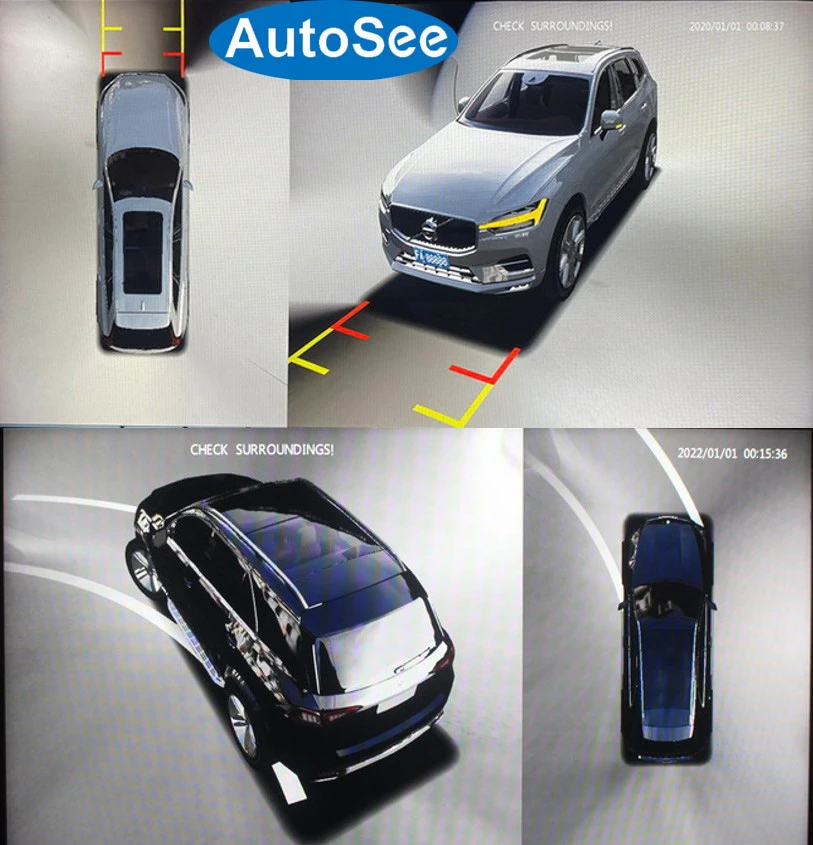 2015 2018 fit OEM original monitor for Volvo V60 car 360 degree camera  birds eye panoramic surround view parking reversing DVR| | - AliExpress