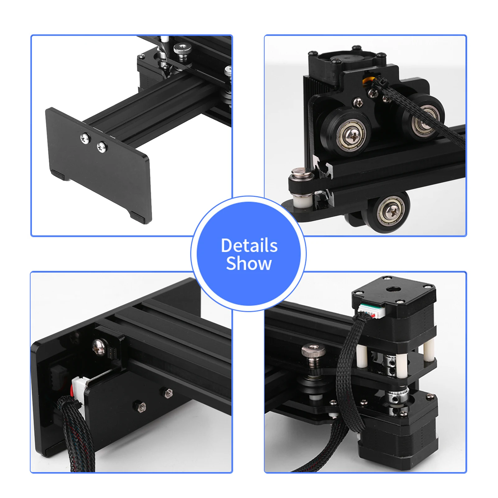 450nm 80W/50W/40W/30W/20W Laser Engraving Machine Mini CNC Laser Engraver Printer Portable Art Craft DIY Engraving Cutter