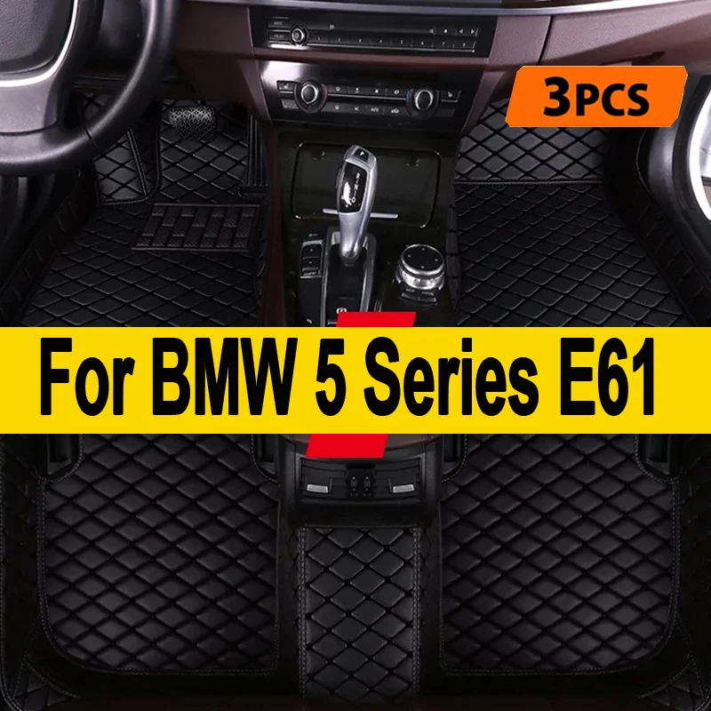 

Custom Car Floor Mat for BMW 5 Series E61 Touring F11 G31 F07 Gran Turismo Year Interior Details Accessories Carpet