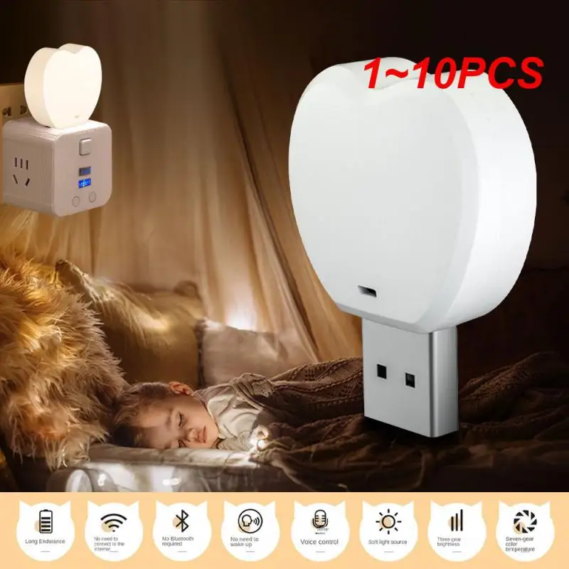 

Умная настольная лампа, компактная USB-лампа с USB-разъемом, 1 ~ 10 шт.