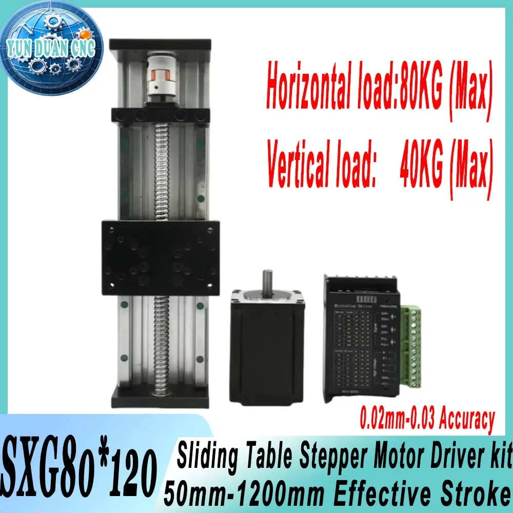 คู่มือมอเตอร์ตารางเลื่อนชุดคู่มือเชิงเส้นOpticalแกนสไลด์SFU1605/1610 Nema 23/34 57/86 มม.XYZโปรไฟล์อลูมิเนียม 1