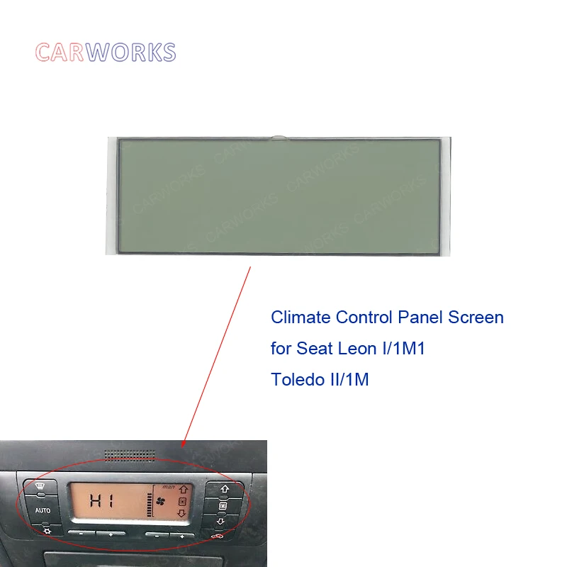 Air Conditioning LCD Display Screen For Seat Leon Toledo Heating Climate Control Panel Pixel Repair