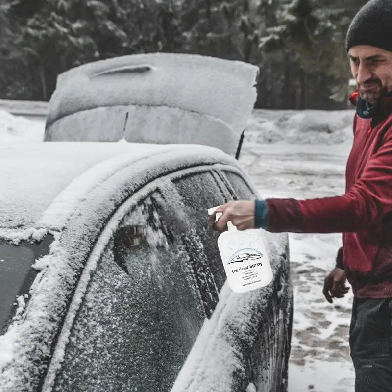 Windshield Deicer Spray Ice Melt Spray Agent Window Defroster 150ml Windshield Glass Defroster Snow Melting And Deicing Agent