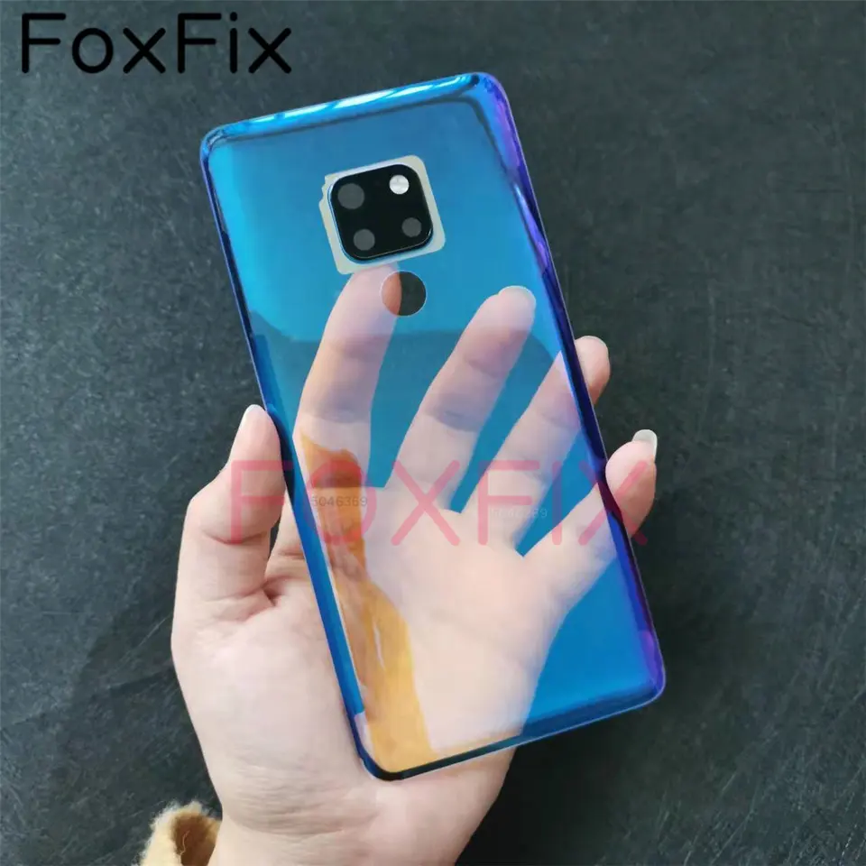 Vitre Arrière Avec Adhésif Pour Huawei Mate 20 Pro - Bleu | Cache Batterie Neuf