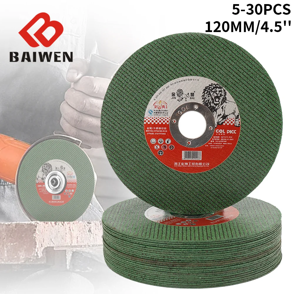 5-30pcs 120mm Metal Cutting Discs Cut Off Wheel Flap Sanding Grinding Wheel Stainless Steel For Angle Grinder metal cutting discs flap discs 75 305mm grinding discs metal resin cutting wheel flap sanding discs angle grinder wheel 3 50pcs