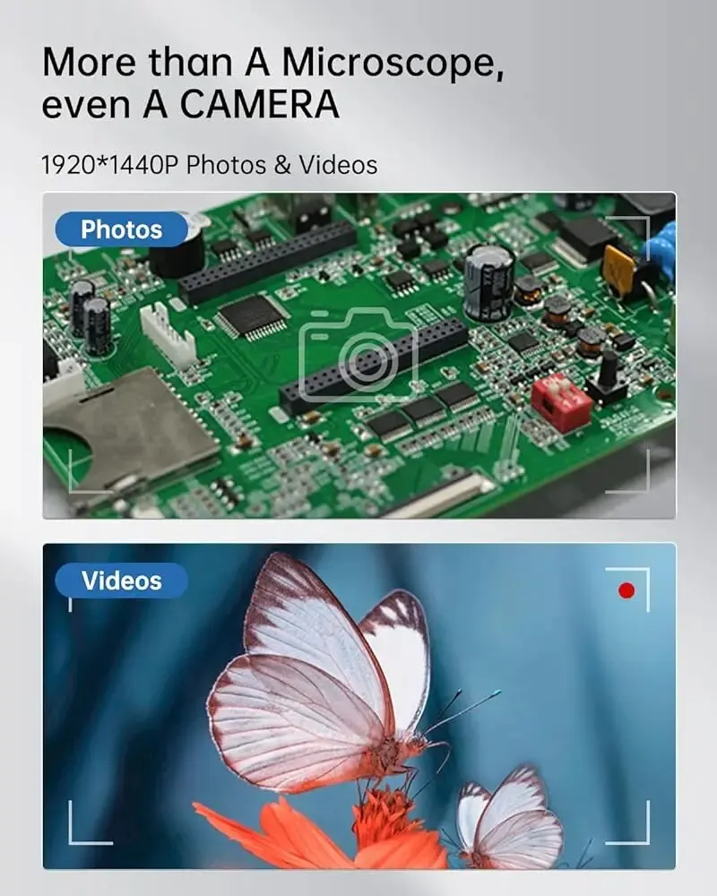 휴대용 디지털 현미경 1600X 배율 USB 현미경 카메라 IOS 안드로이드에 대한 8led 동전 돋보기와 성인 어린이