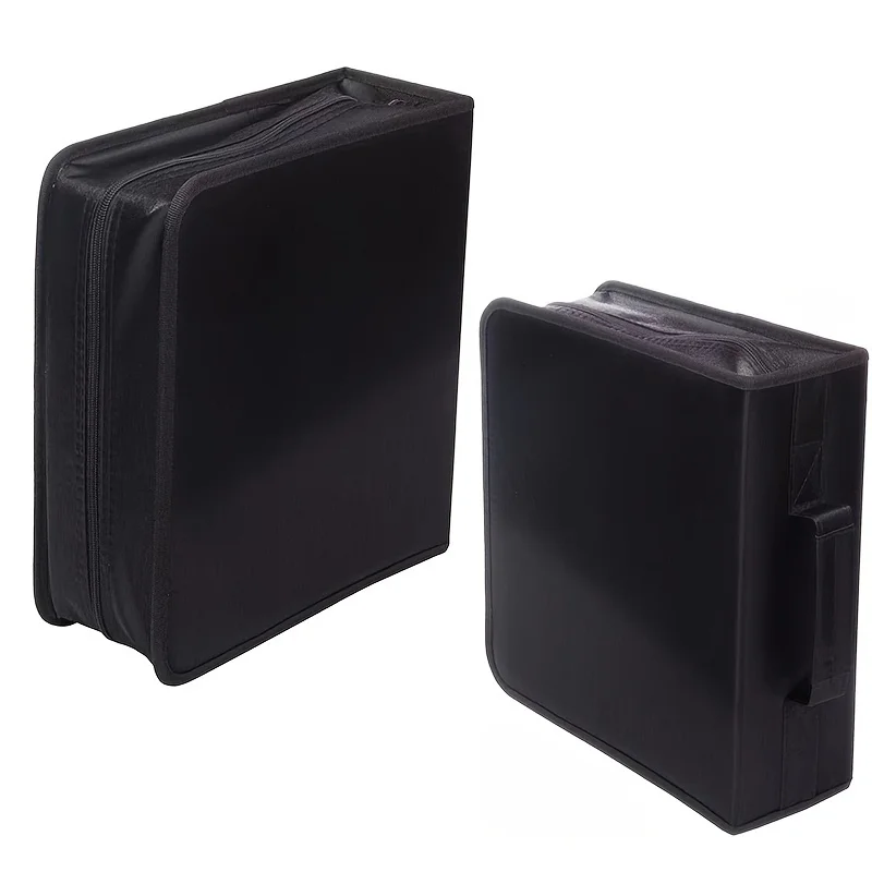 Cd Dvd Storage Bag Cd Dvd Storage Case Super Capacity CD DVD Storage Box 256 Discs Portable Waterproof CD Wallet with Handle for Car Home and Travel