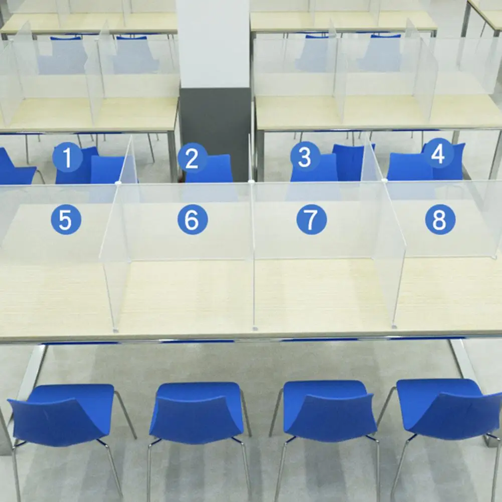Room Divider Screen Partition Panel Resin Partition Screen Table Panel for Desktop Divider Board