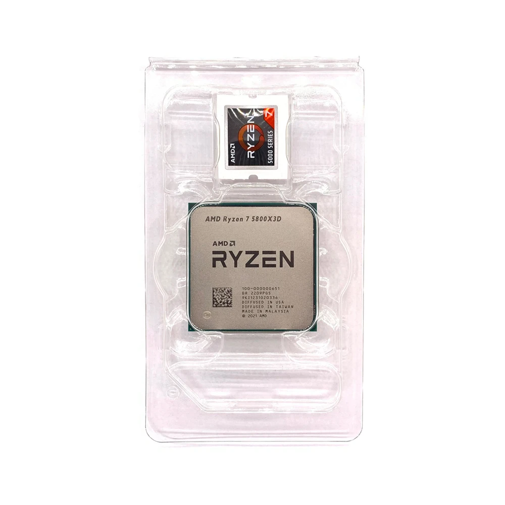 AMD Ryzen 7 5800X3D R7 5800X3D 3.4 GHz 8-Core 16-Thread CPU Processor 7NM  L3=96M 100-000000651 Socket AM4 No Fan