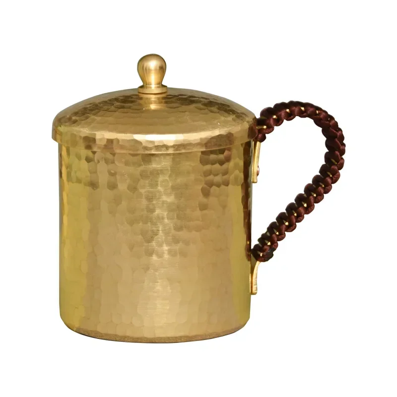 Premium Quality Moscow Mule Mug Hammered Cups Heavy Red Copper Rose Gold 100% Handcrafted Pure Solid Brass Mugs - Image 3