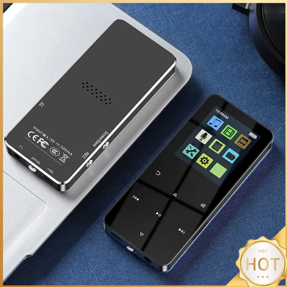 1.8 Inch TFT Music Player USB 2.0 3.5mm Jack Bluetooth-compatible 5.0 Mute Video Walkman with E-book Recording Built-in Speaker