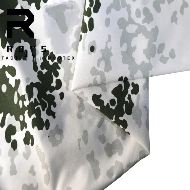 1.5M Wide High Quality De Patch White Camouflage Diy Fabric Wear