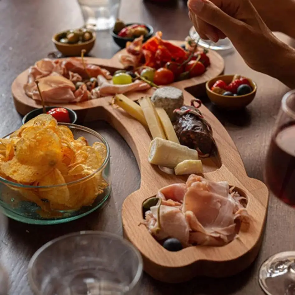 Penis Shape Aperitif Plate Solid Wooden Salad Platter Charcuterie Platters Bar Couple Romantic