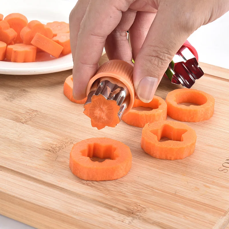 3 Pcs Vegetable Cutters Shapes Set DIY Cookie Cutter Flower for Kids Shaped Treats Food Fruit Cutter Mold vegetable cutter