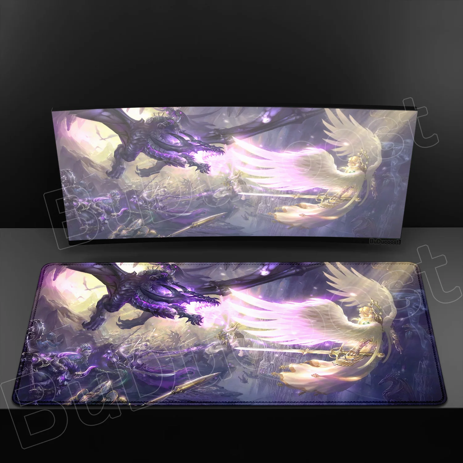 Heroes of Might and Magic Medieval Game Desk Mat - HD Print XXL Non-Slip Mouse Pad