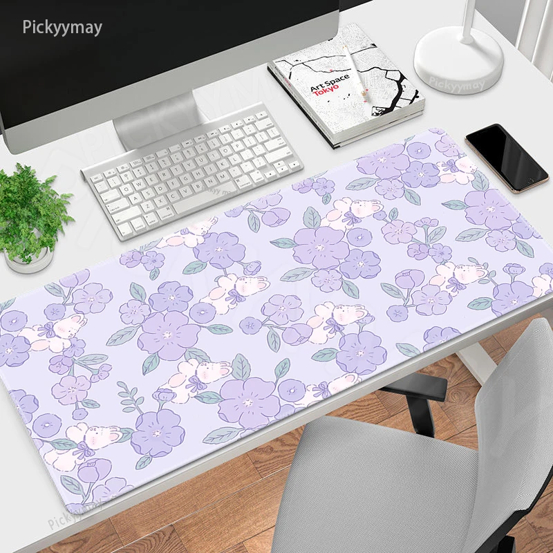 Hixingo Bolle Colorate Tappetino Mouse, Tappetino Mouse XXL/XL/L, Tappetino Mouse Gaming con Base in Antiscivolo e Bordi Cuciti, Mouse Pad per Ufficio,Casa (1000 * 500 * 3mm,bolle blu