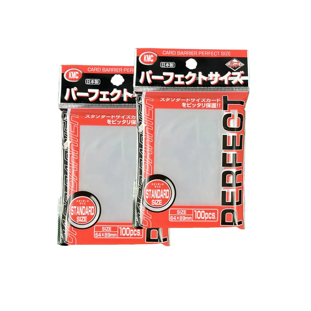Card Sleeves 100PCS Transparent Trading Card Outer Protector Perfect Fit Standard Size Board Game Cards