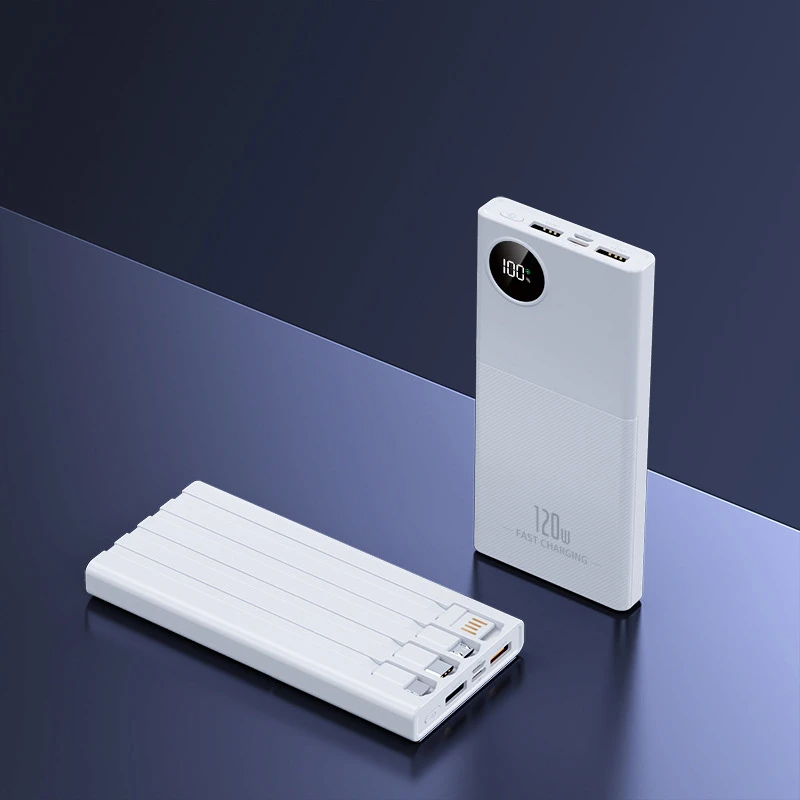 50000 mAh Fast Charging Power Bank Large Capacity Portable 66W Chargers With Four Cable Power Banks External Battery For Xiaomi