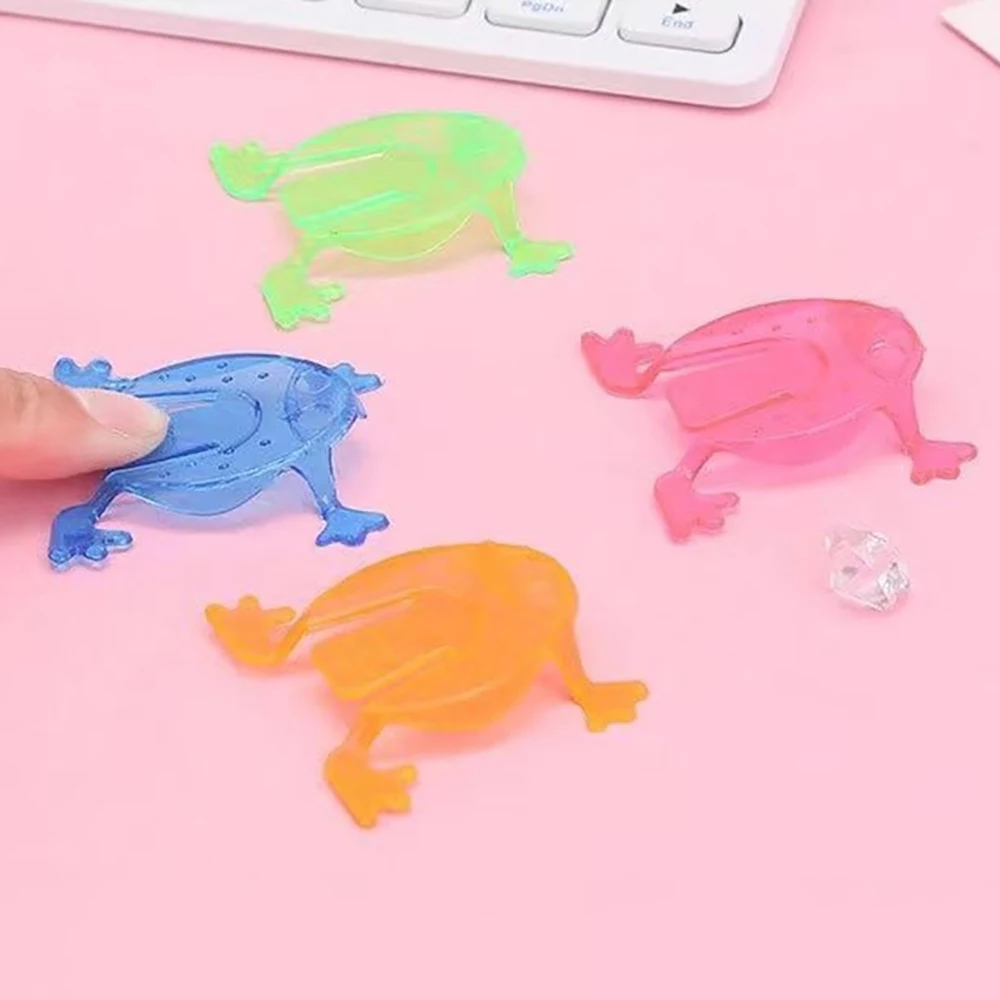 10/20/30PCS Plastic Jumping Frog Interactive Bouncing Frog Educational Durable Children's Educational Jumping Frog Toy 5