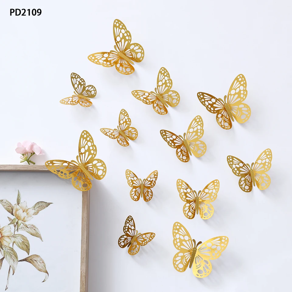 Latocos 115 Vlinder Verjaardagsfeest Decoraties Rose Goud Paars Folie Ballon Garland 3D Vlinder Stickers Gelukkige Verjaardag Achtergrond Tafelkleed Baby Douche Bruiloft Kids Meisjes Verjaardagsfeestje Decoratie