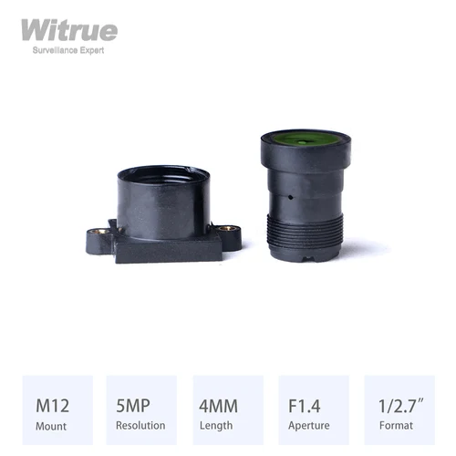Witrue-스타라이트 렌즈 M12 * P0.5 마운트 HD 5MP 4MM 조리개 F1.4 포맷 1/2.7 ", 감시 카메라 CCTV 액세서리 용 3