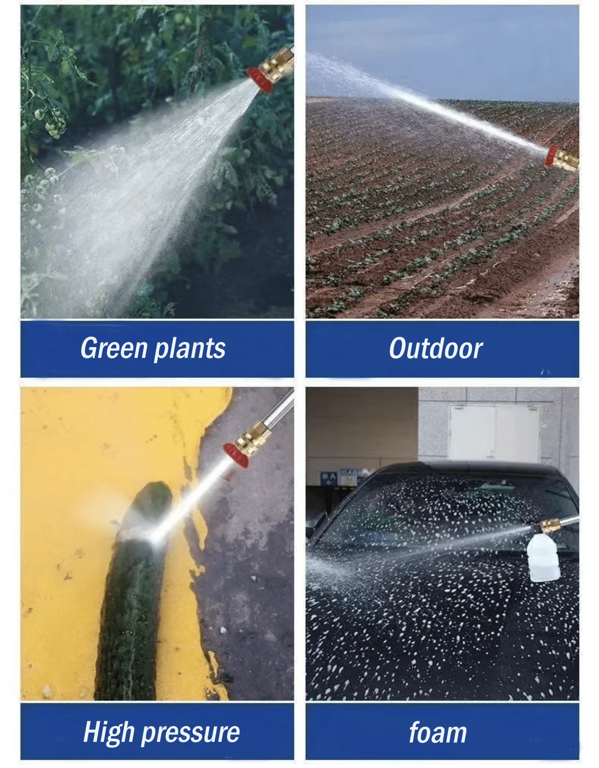 High-Power Portable Car Cleaning Machine 21V Lithium Battery Household High-Pressure Water Spray Gun Stainless Steel Copper