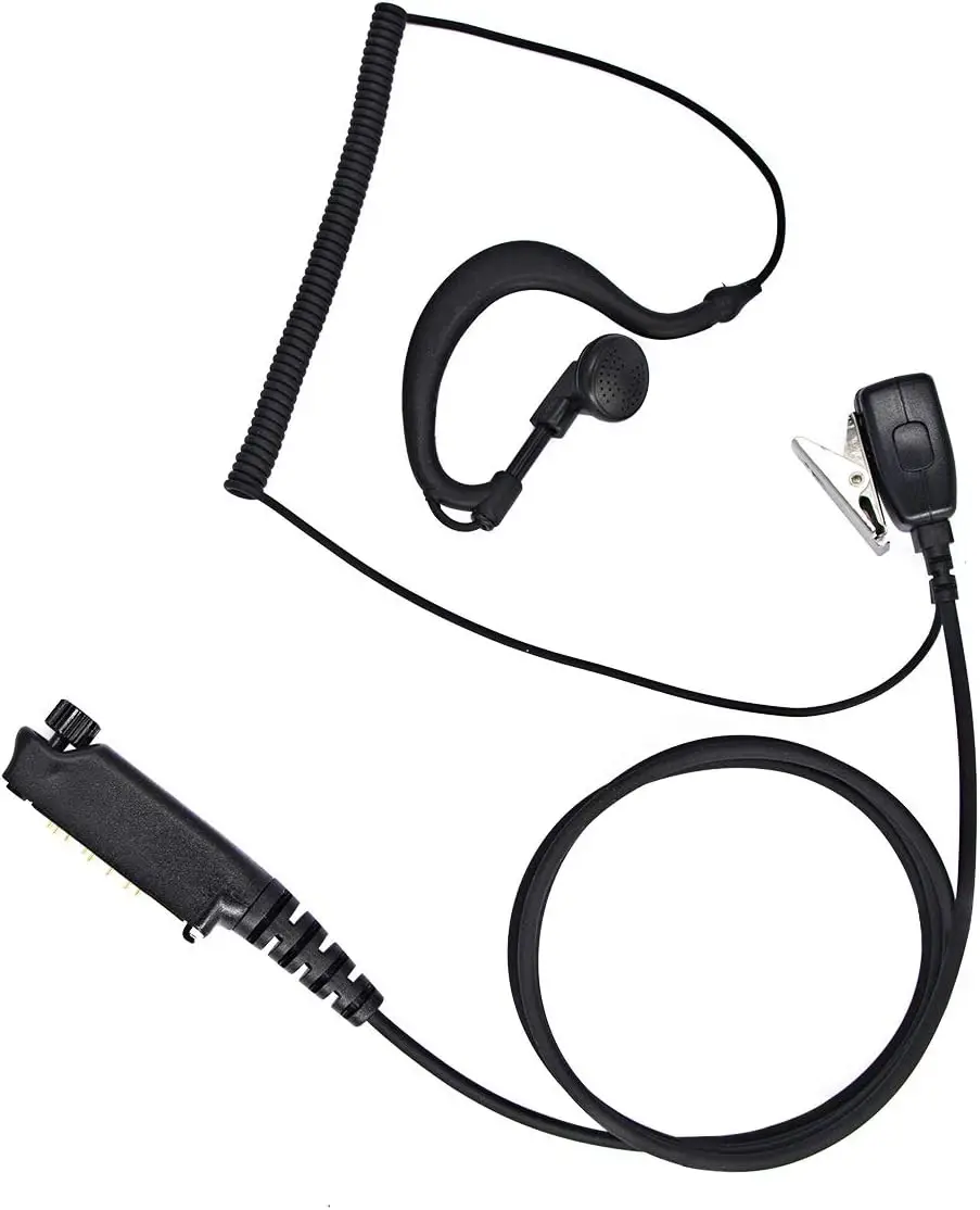 

Sepura STP8000 STP8030 STP8035 STP8038 Walkie Talkie Radio with Reinforced Cable & Noise Canceling Mic (1 Wire-G Shape-Pogo Pin)