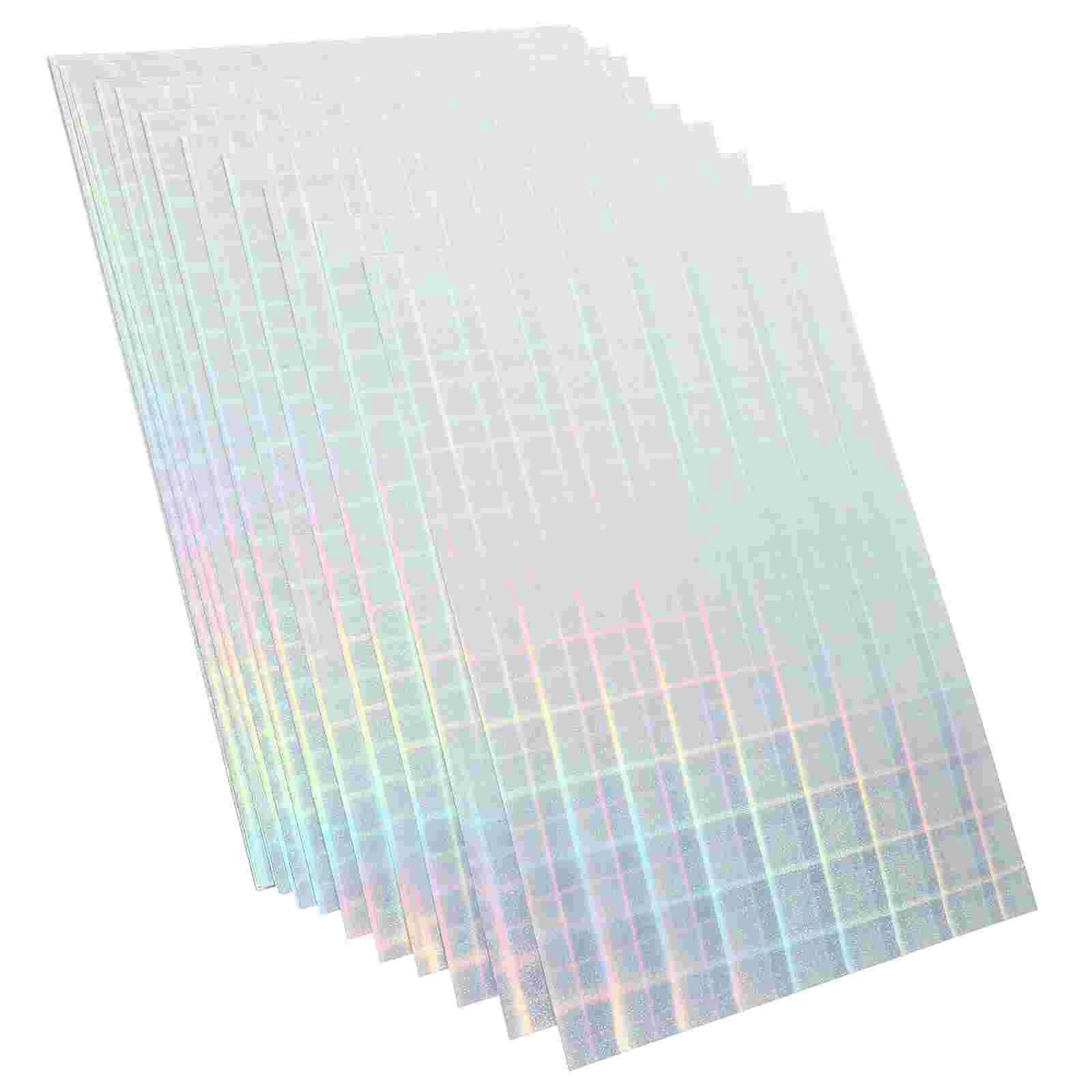 

20 Sheets Holographic Printing Paper Self Adhesive Label Labels Laser Printer for Stickers Large Mailing