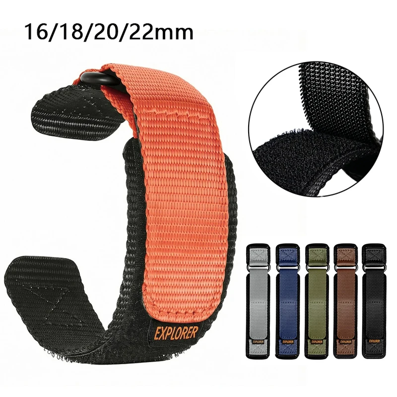 Versatile Nylon Weave Waterproof Outdoor Sport Watchband Strap