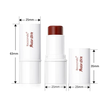 5 Colors labbra colorate moisturred Blush Stick Eye Cheek Lip Brighten Cream Water Jelly Powder Blusher Stick Matte Contour - Thumbnail 6