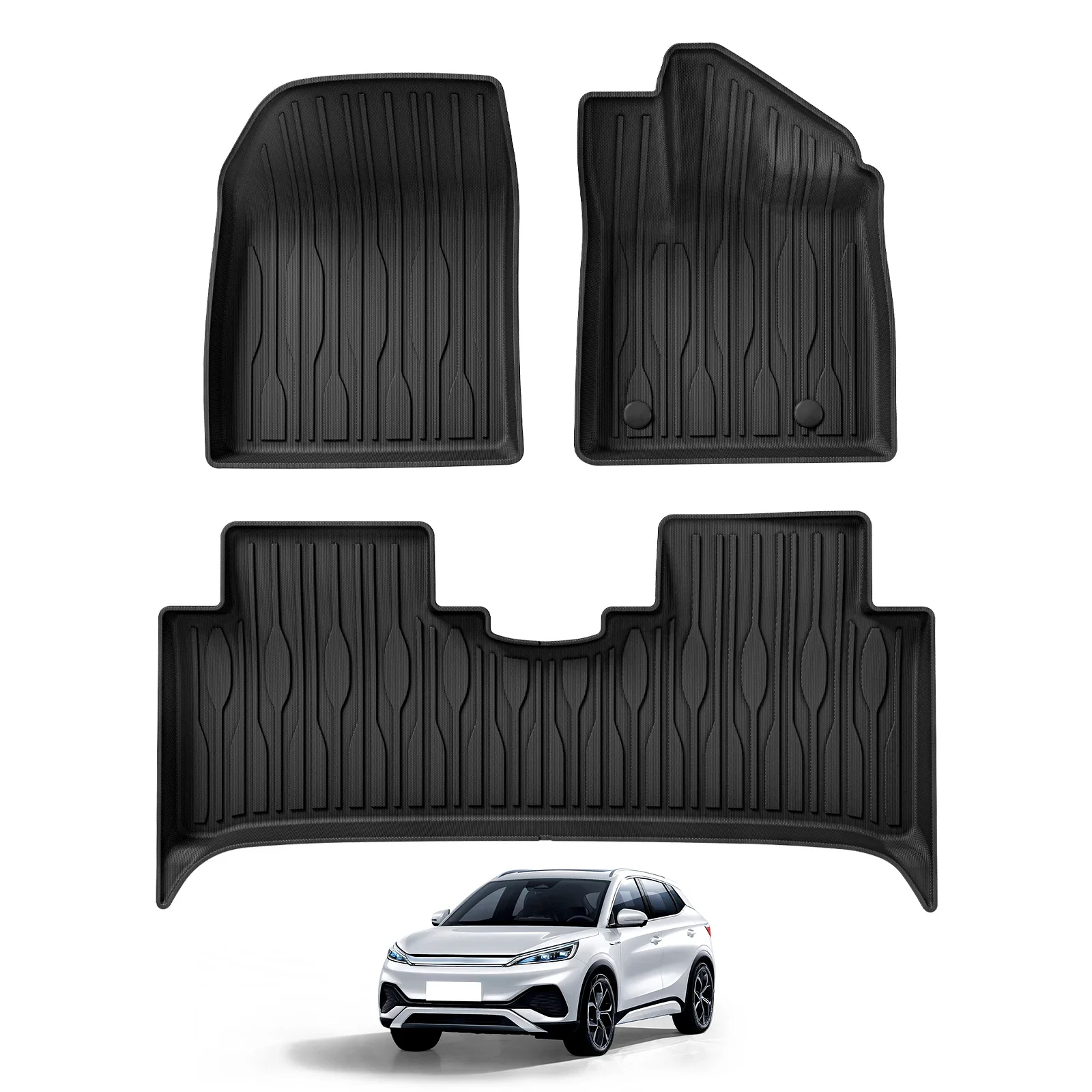 BYD Atto 3 / Yuan Plus Premium TPE Floor & Trunk Mat Set (RHD) view 2
