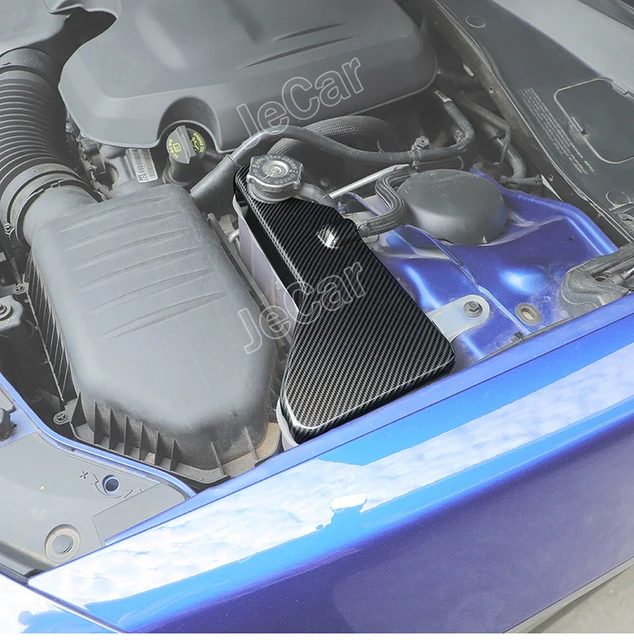 JeCar Black ABS Engine Coolant Tank Cover For Dodge Challenger/Charger/Chrysler 300 (2011-2023) - View #5