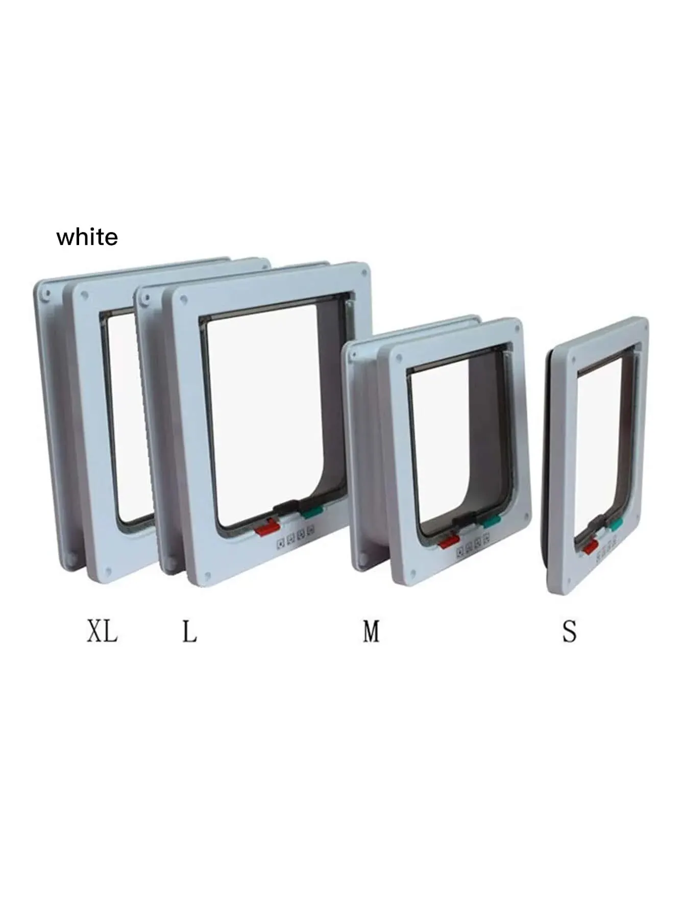 Cat Door 1PC Dual Entry and Exit Door Opening for Pet Cats