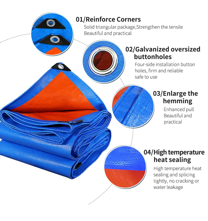 Durable waterproof tarp for patio sun shade camping outdoor