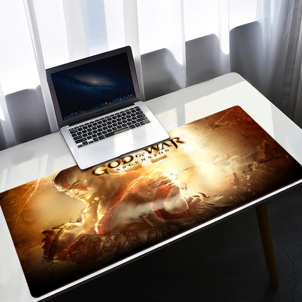 

God of War Mouse Pad Gamer XL New Large Custom Computer Mousepad XXL keyboard pad Carpet Soft Office Anti Slip Laptop Mouse Mat
