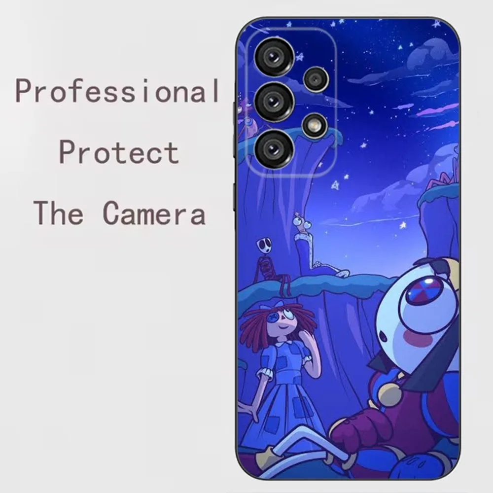Whimsical Digital Circus Soft Black Phone Case