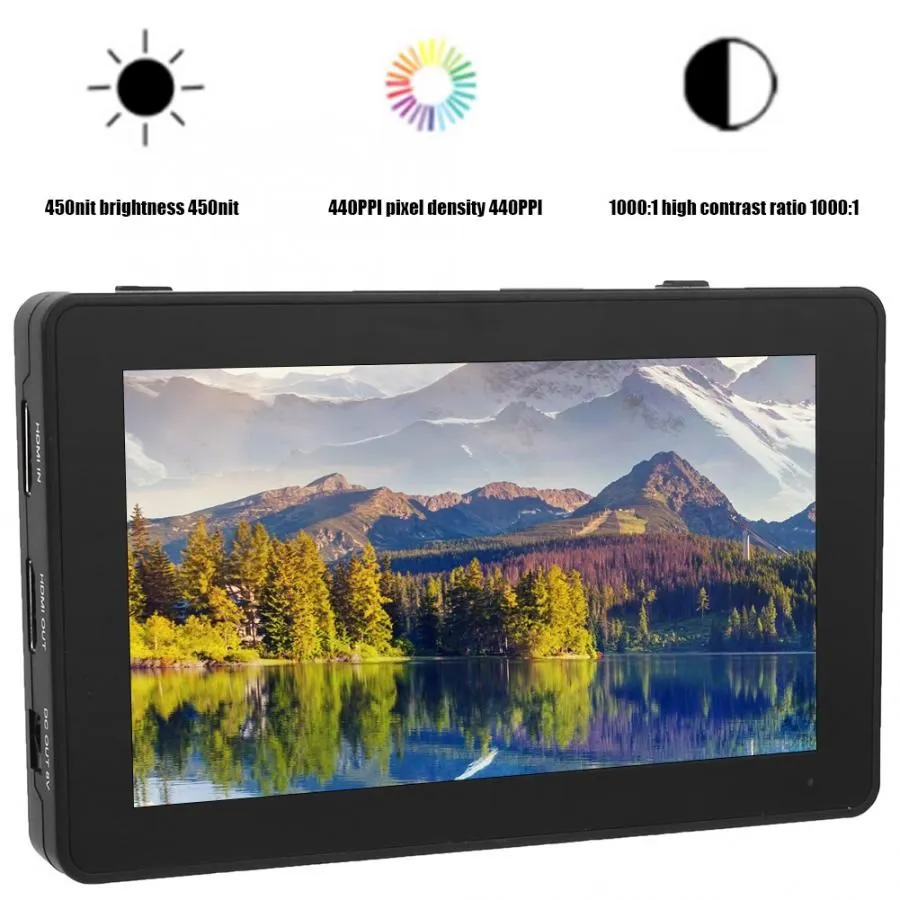 FEELWORLD F6 PLUS 5.5 Inch on Camera DSLR Field Monitor 3D LUT Touch Screen IPS FHD 1920x1080 Video Focus Assist Support 4K HDMI