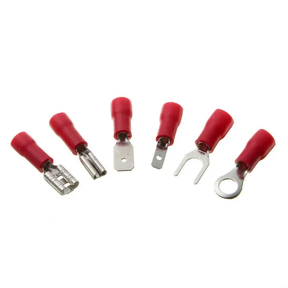 Wire Connector Assorted Crimp Terminals Parts Replacement Set Spade Terminal Insulated Accessories Electrical Useful