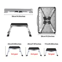 Multi-function One Step Ladder Kitchen Raised Ladder Rack Portable Stair Footstool Step Home Children High Folding Stool 4