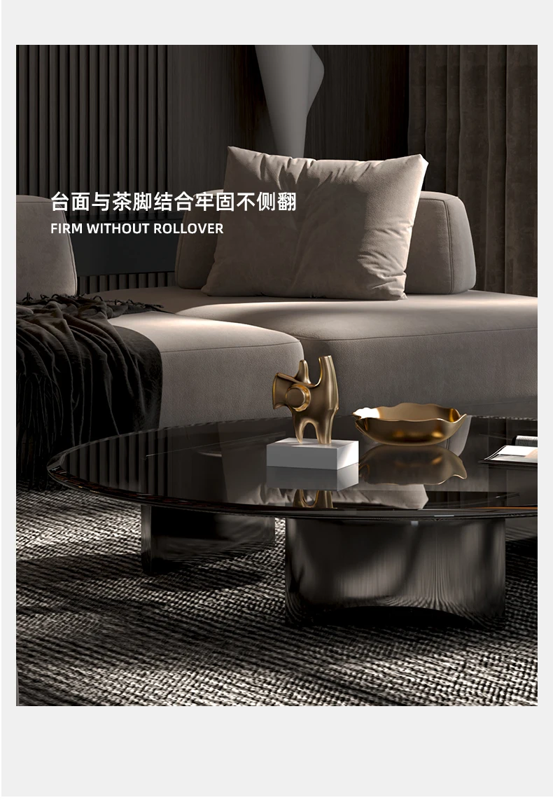 Modern Aesthetic Coffee Table Italian Light Luxury Unique Designer Clear Space Saving Side Table Living Room Meubles Furniture